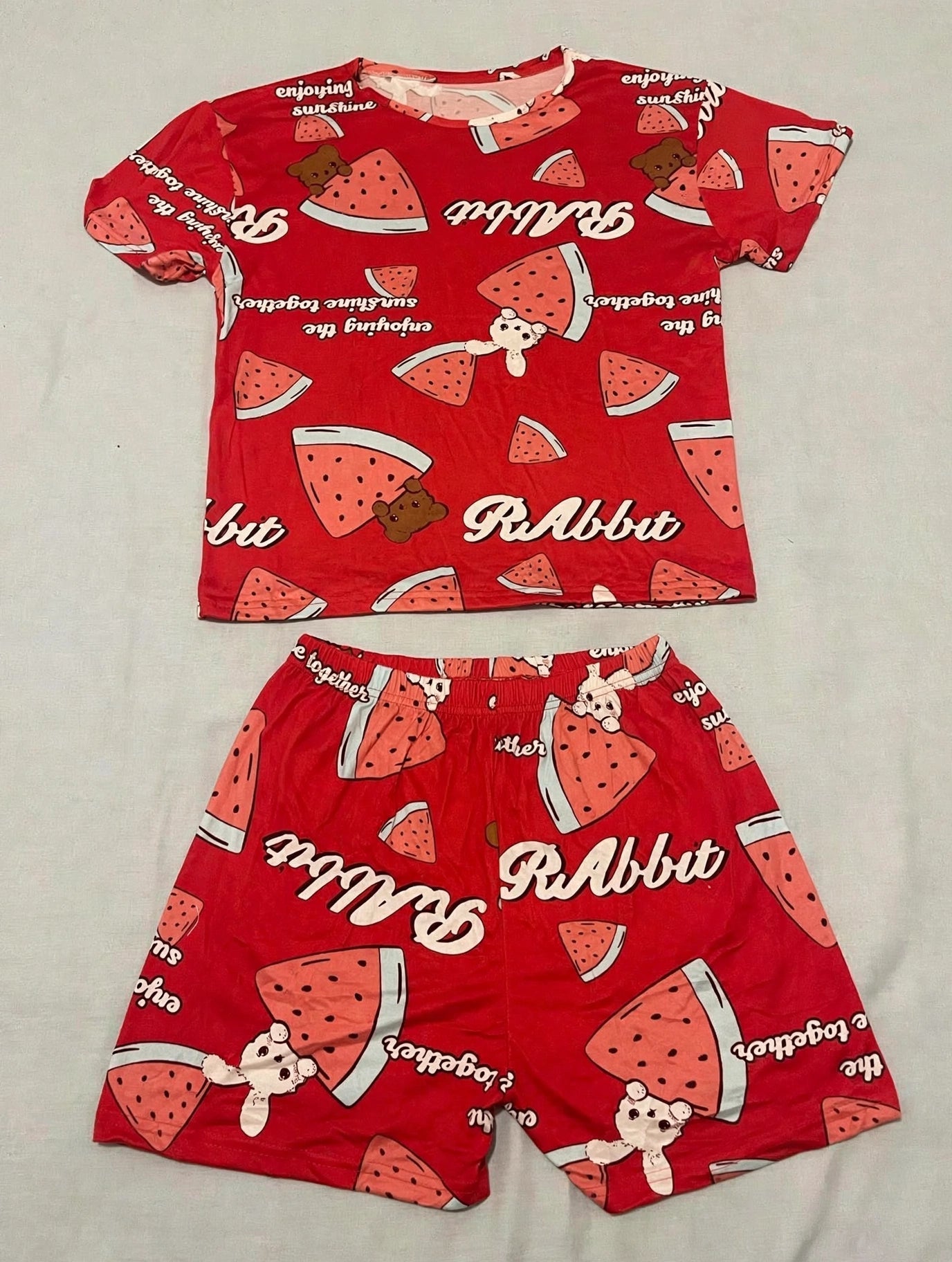 RAbbit Watermelon Pajama Set