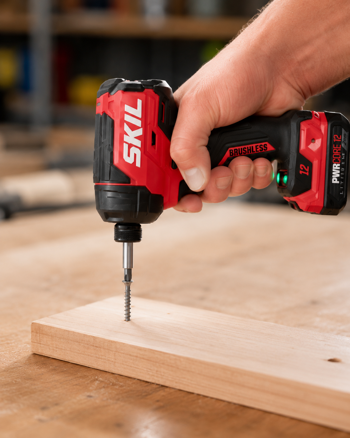SKIL PWRCORE 12 Brushless 12V 1/4" Compact Impact Driver Kit