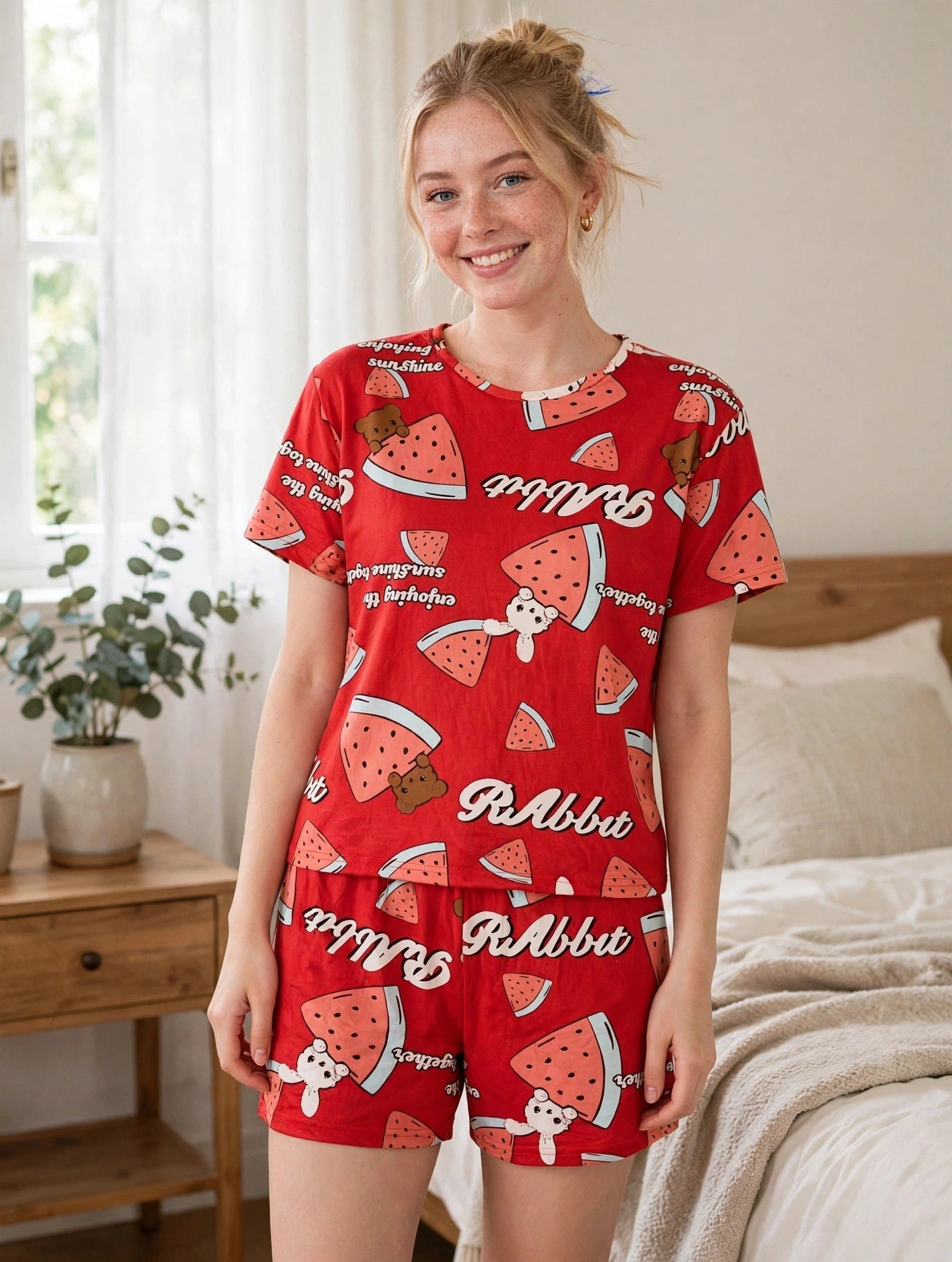RAbbit Watermelon Pajama Set
