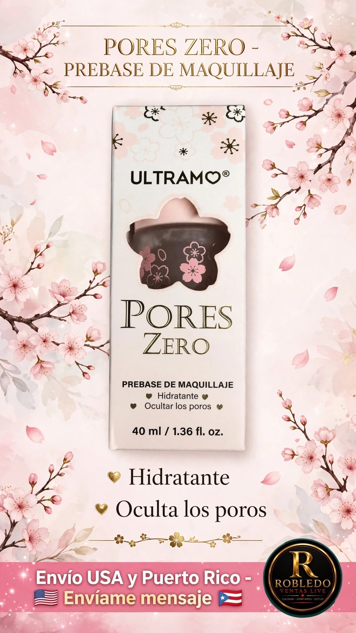 Ultramo Pores Zero - Prebase de Maquillaje