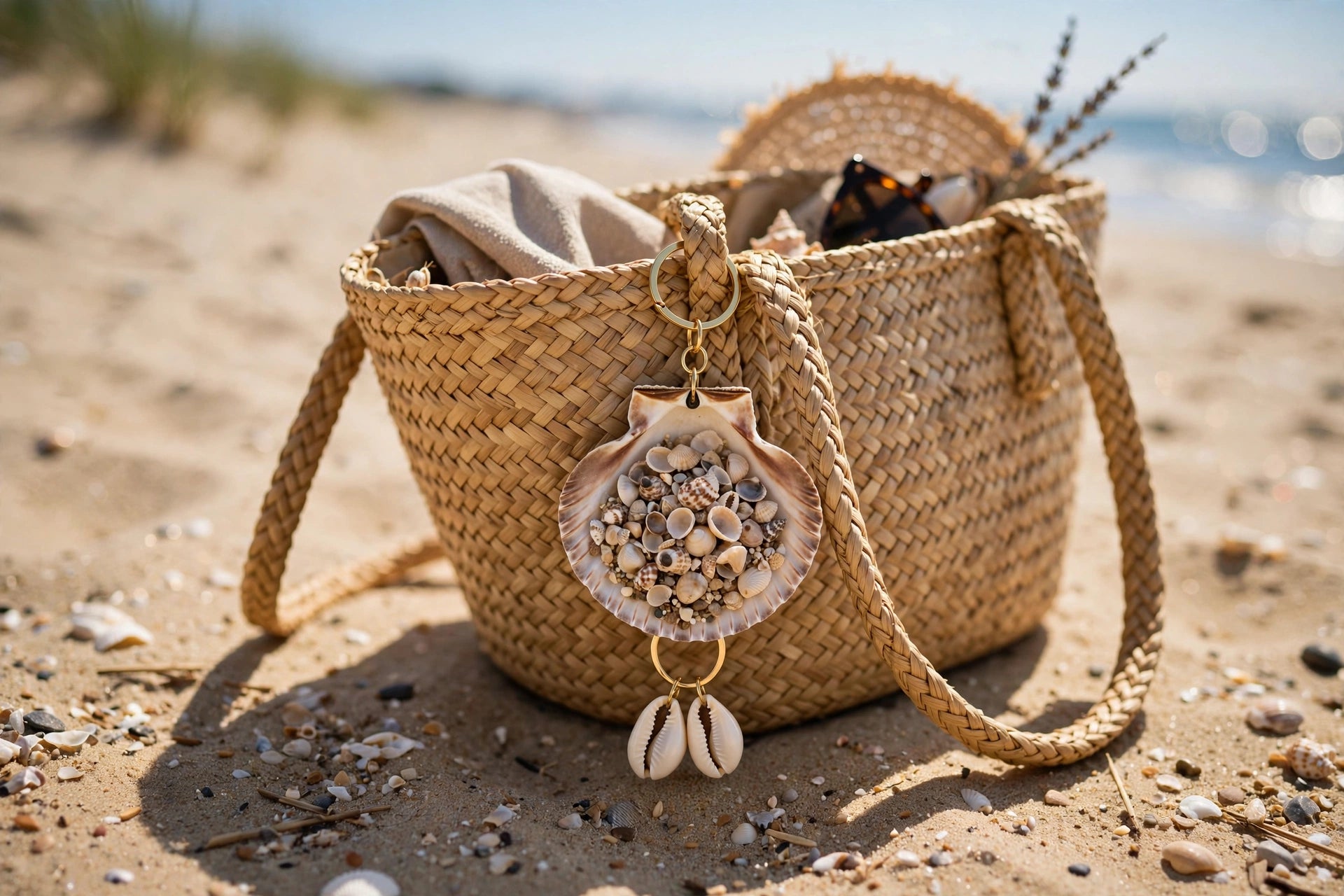 Llavero Natural Shell de Conchas