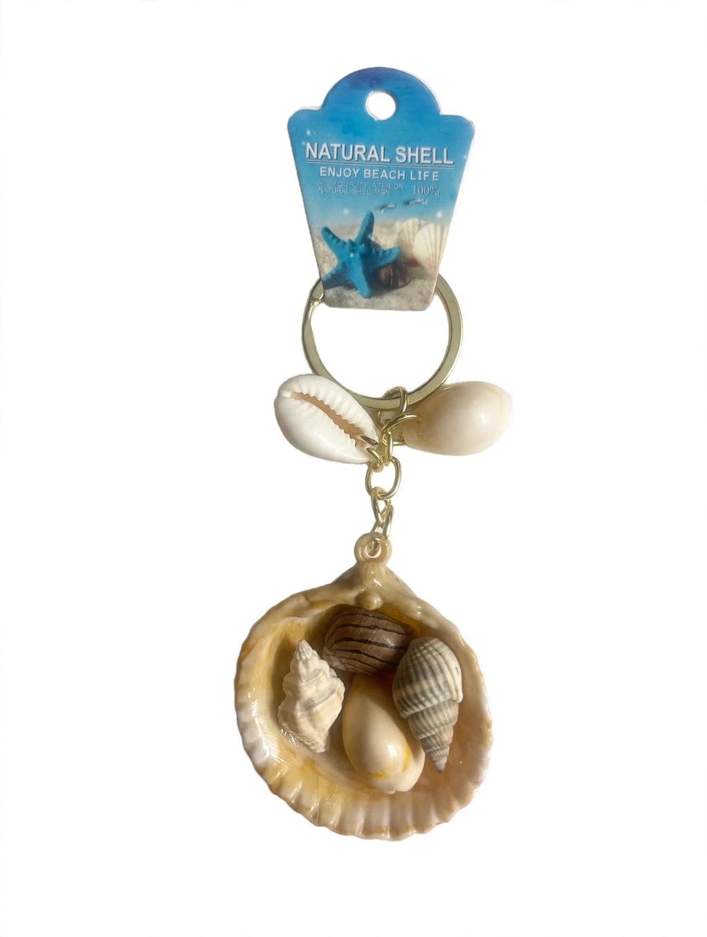 Llavero Natural Shell de Conchas