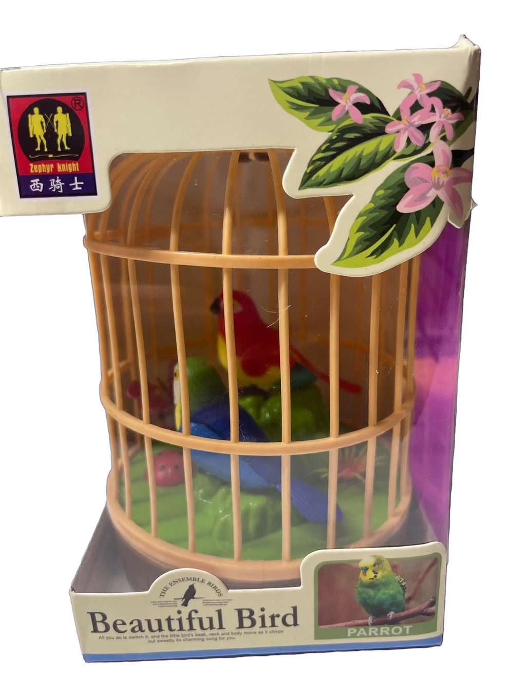 Beautiful Bird - Jaula de Loros Animados con Luces y Sonido