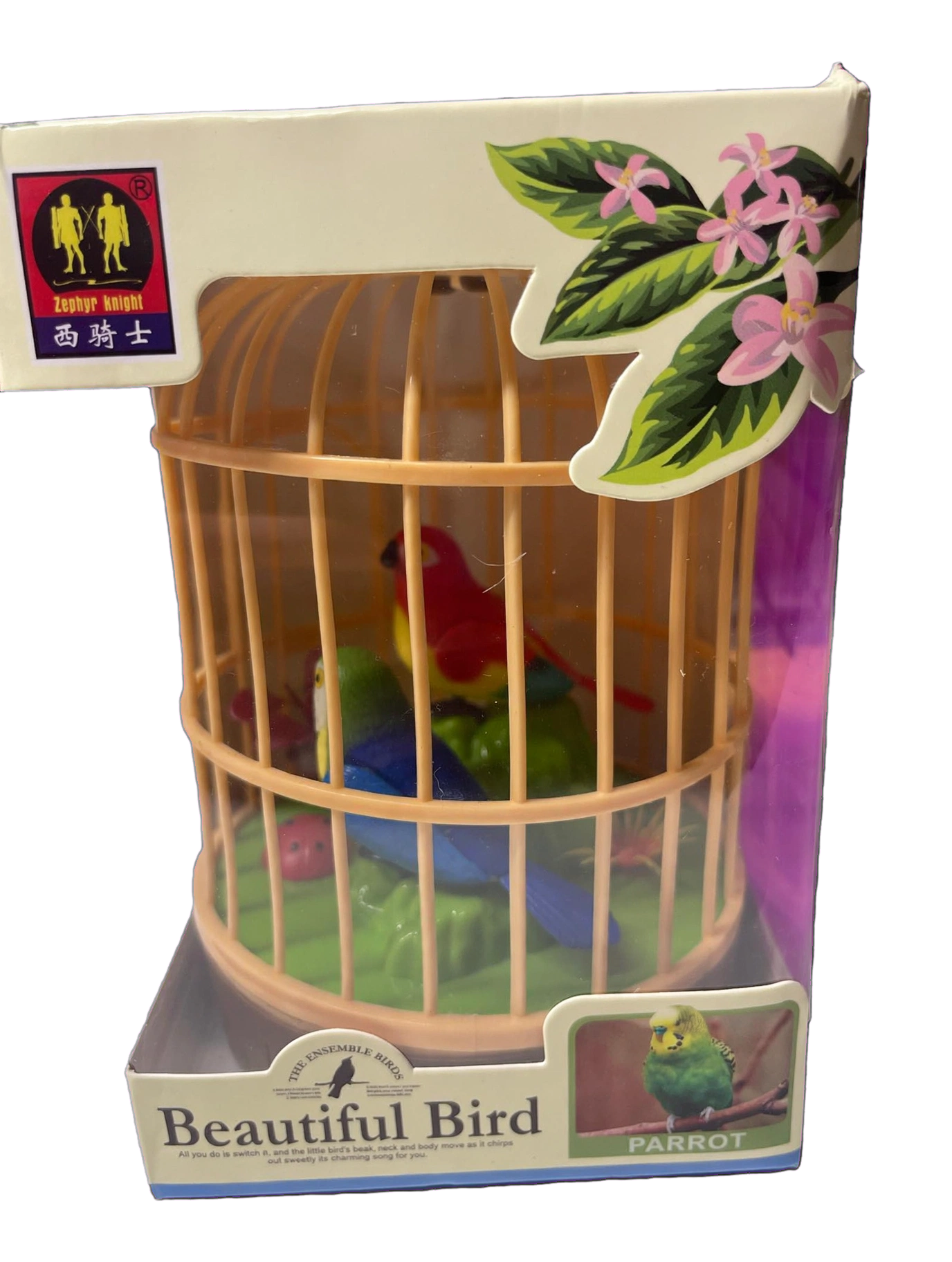 Beautiful Bird - Jaula de Loros Animados con Luces y Sonido