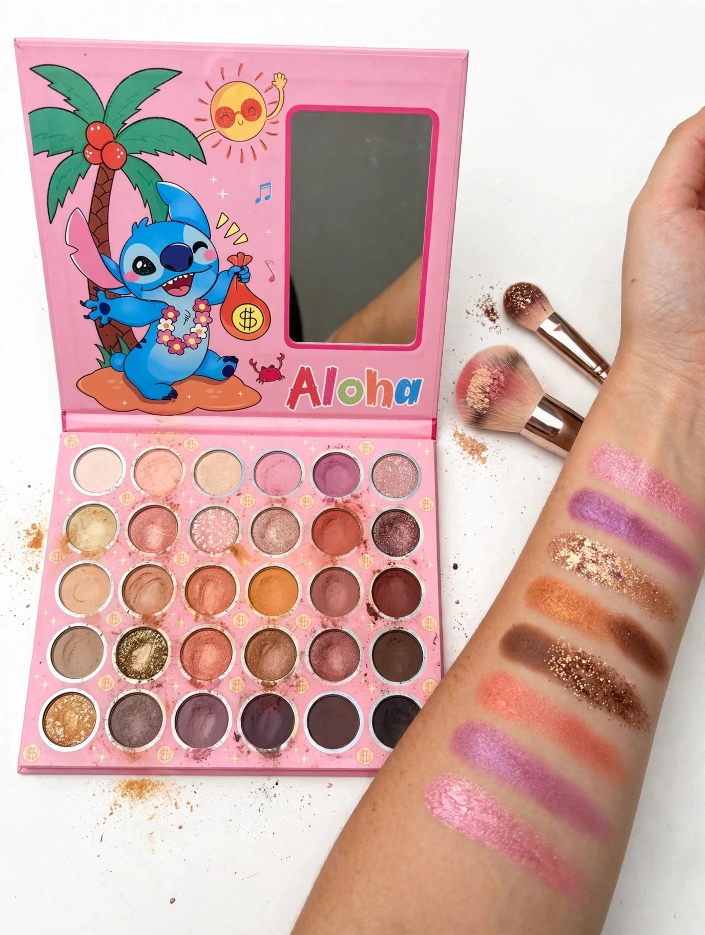 Paleta de Sombras Stitch Aloha - 35 Colores