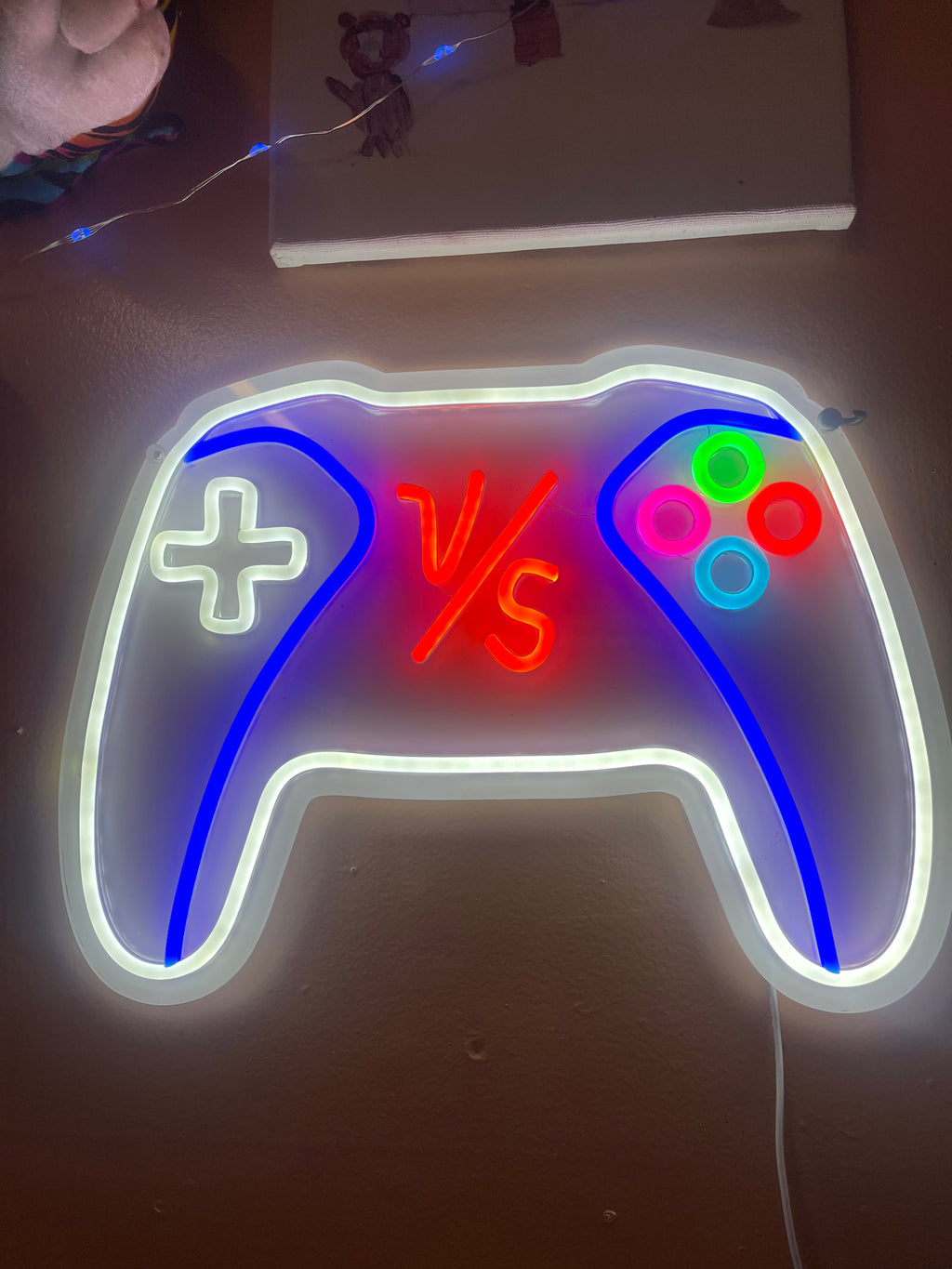 Letrero Neón Control de Videojuegos VS1