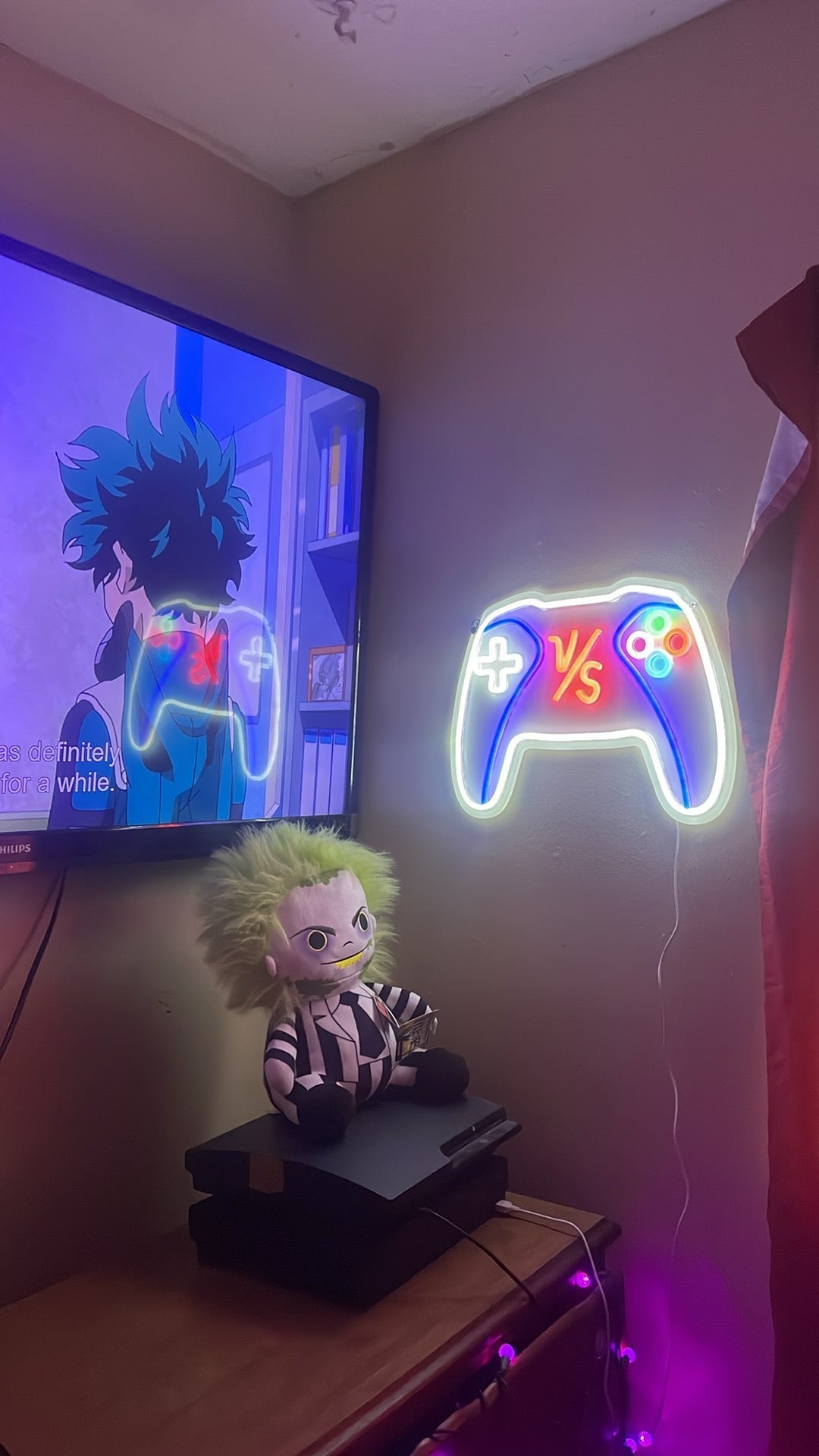Letrero Neón Control de Videojuegos VS1