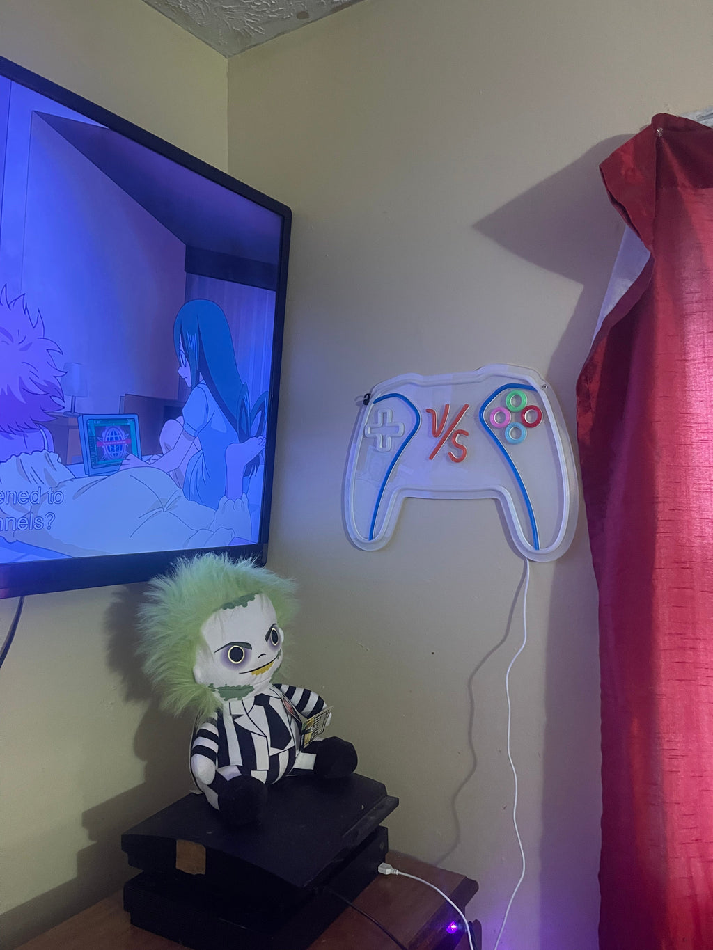 Letrero Neón Control de Videojuegos VS1