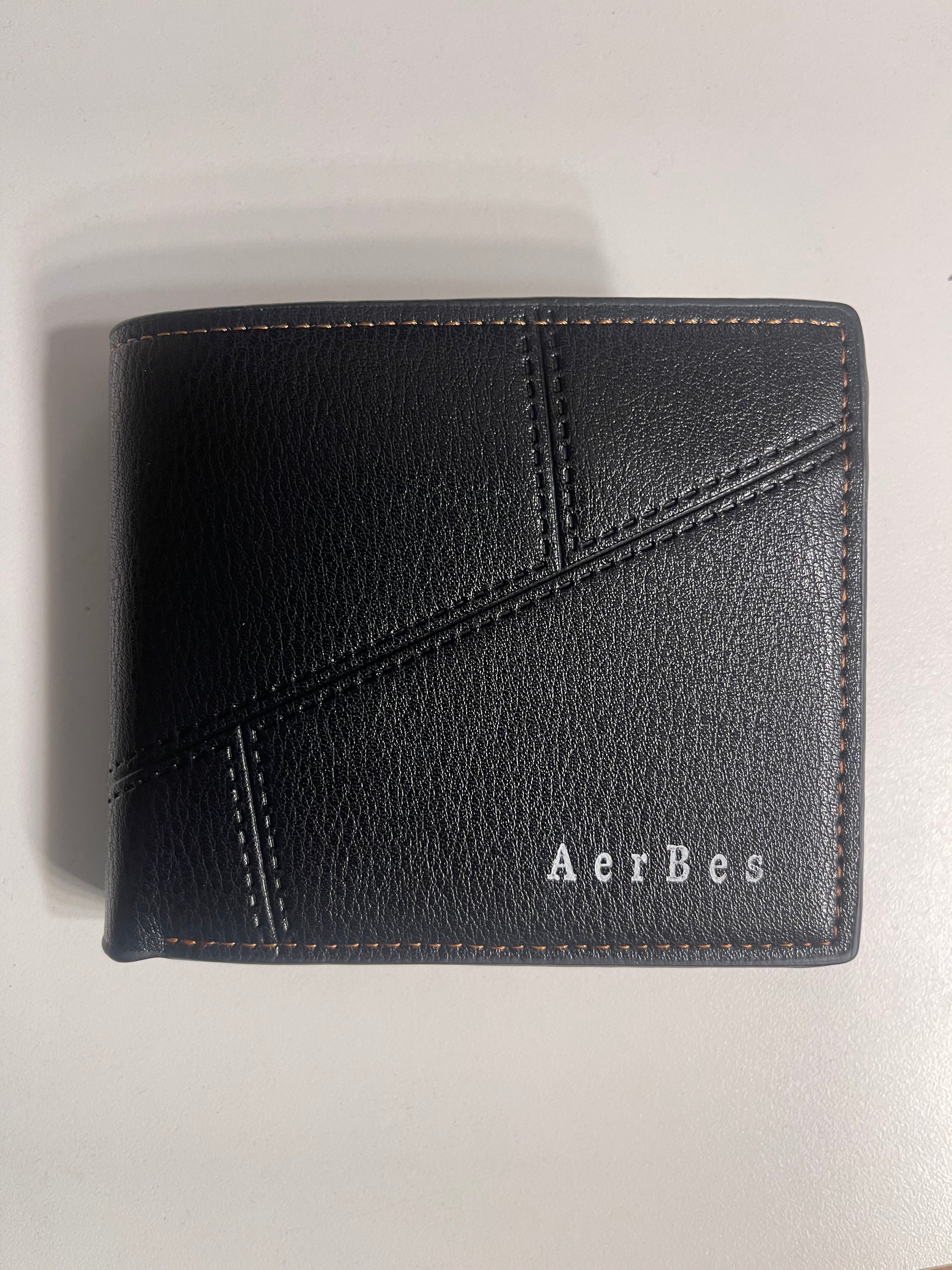 Billetera de Cuero Bifold para Hombre